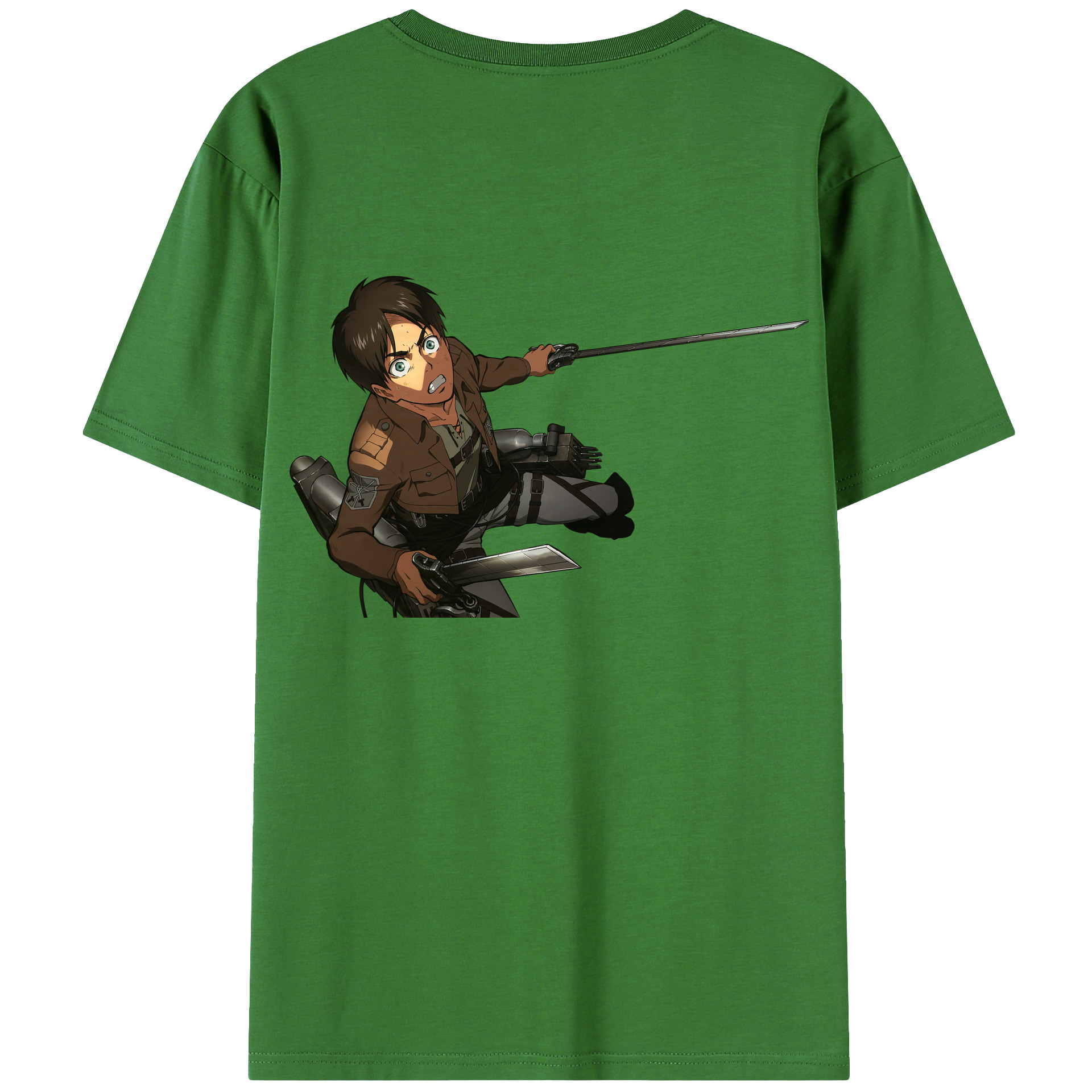 （画像用） 進撃の巨人 エレン･イェーガー Attack on Titan Eren Jäger レディース半袖Tシャツ(バックプリント)